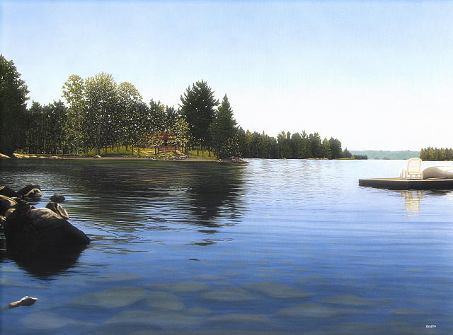 Stoney Lake Painting by Kenneth M Kirsch