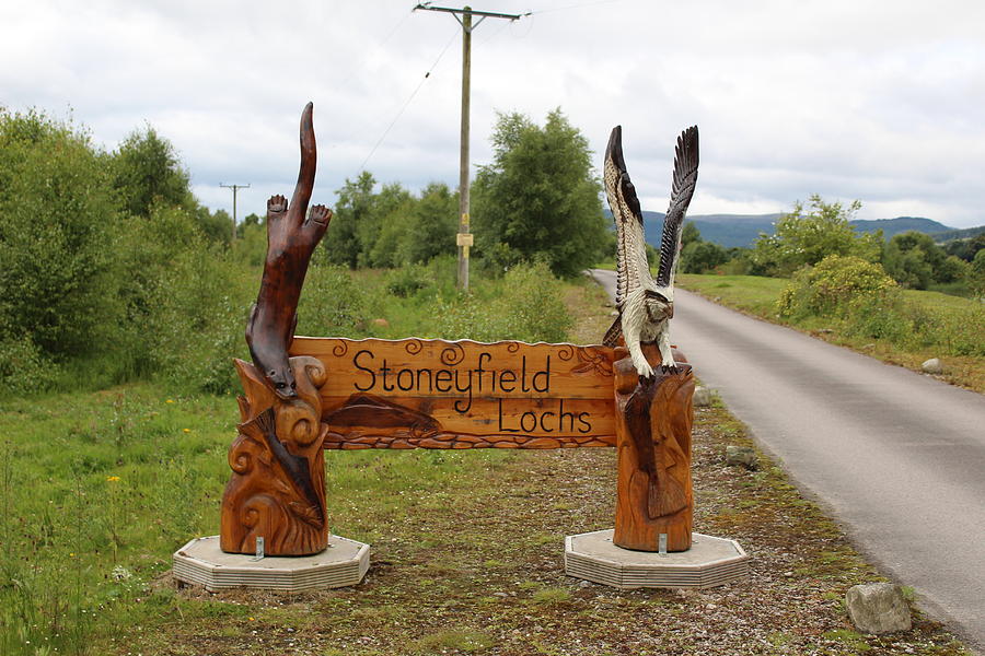 Stoneyfield Lochs Sign Near Tain Scotland Photograph By Caroline Kohler