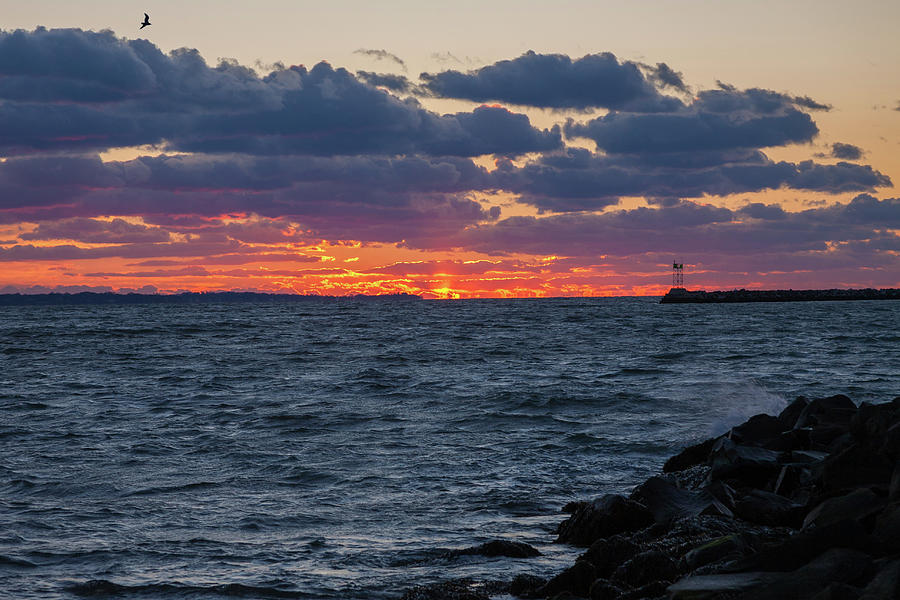 Stonington Point Sunset Photograph by Kirkodd Photography Of New England