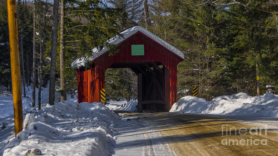 Stony Brook Covered Bridge Photograph by Scenic Vermont Photography