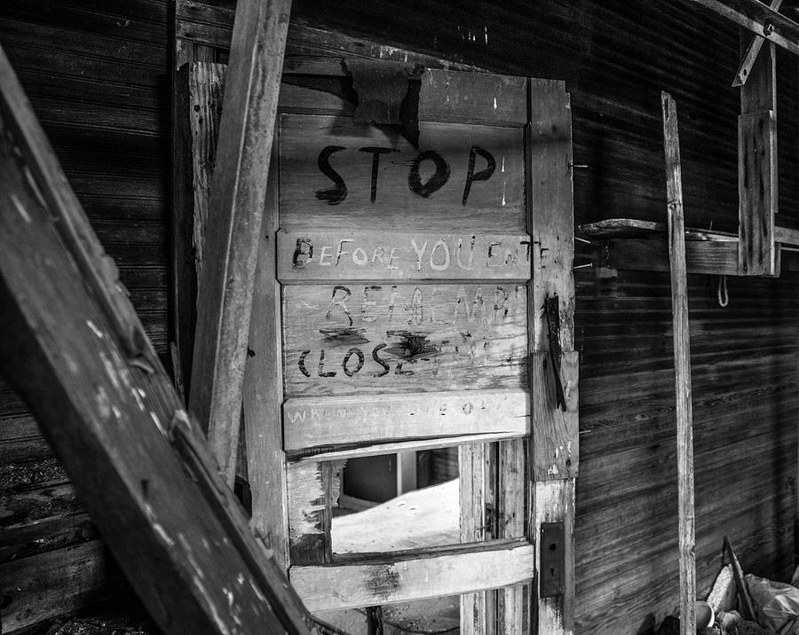 STOP at the door by Tom Blizzard STOP at the door by Tom Blizzard