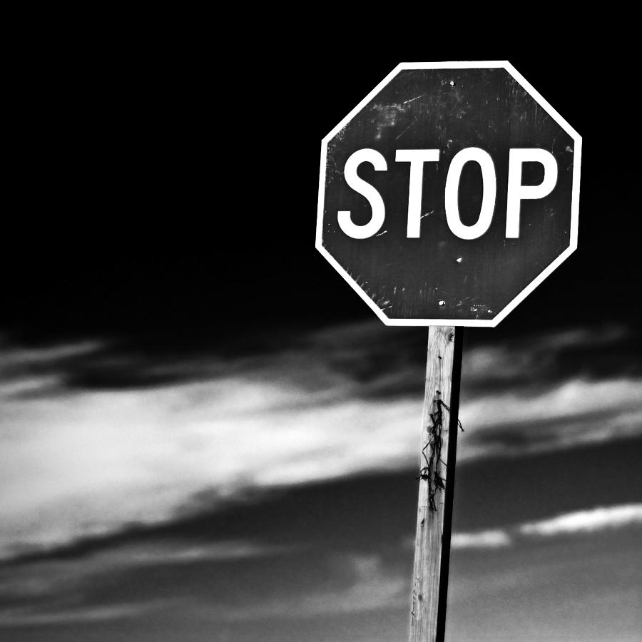 Black And White Photograph - Stop by James Bull