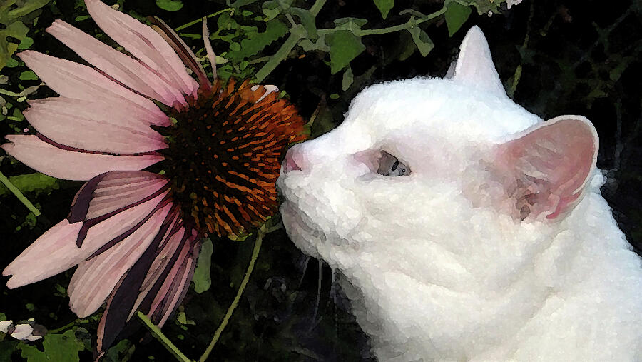 Stop To Smell The Flowers Digital Art by Joyce Wasser