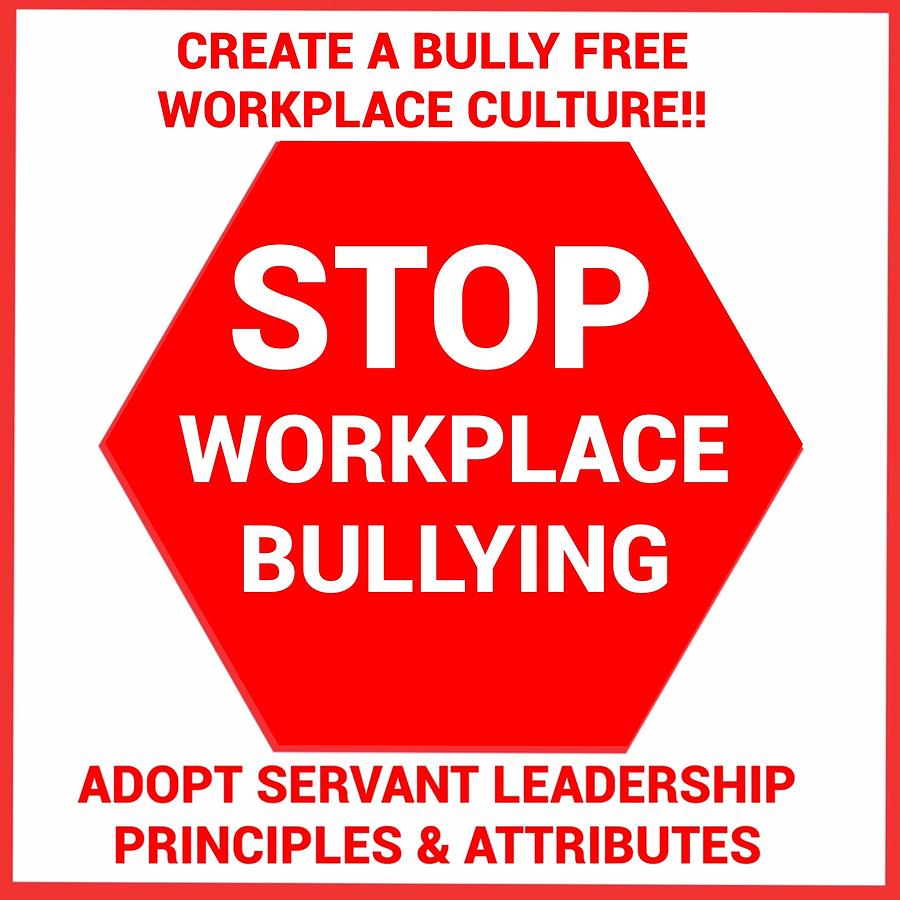 Stop Workplace Bullying Digital Art by Joan Ellen Gandy