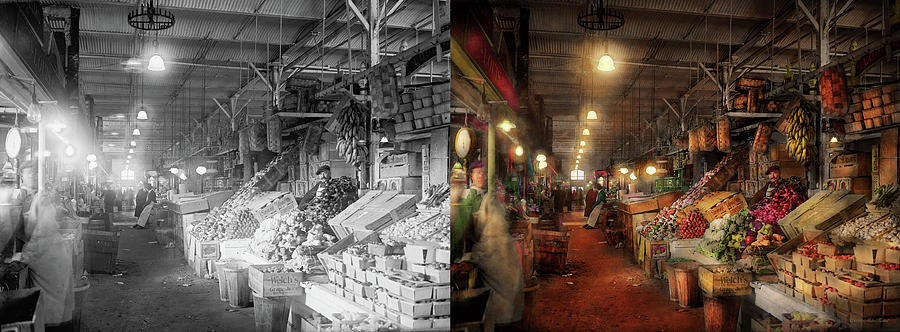 Store - Grocery - The first superstore 1922 - Side by Side Photograph by Mike Savad