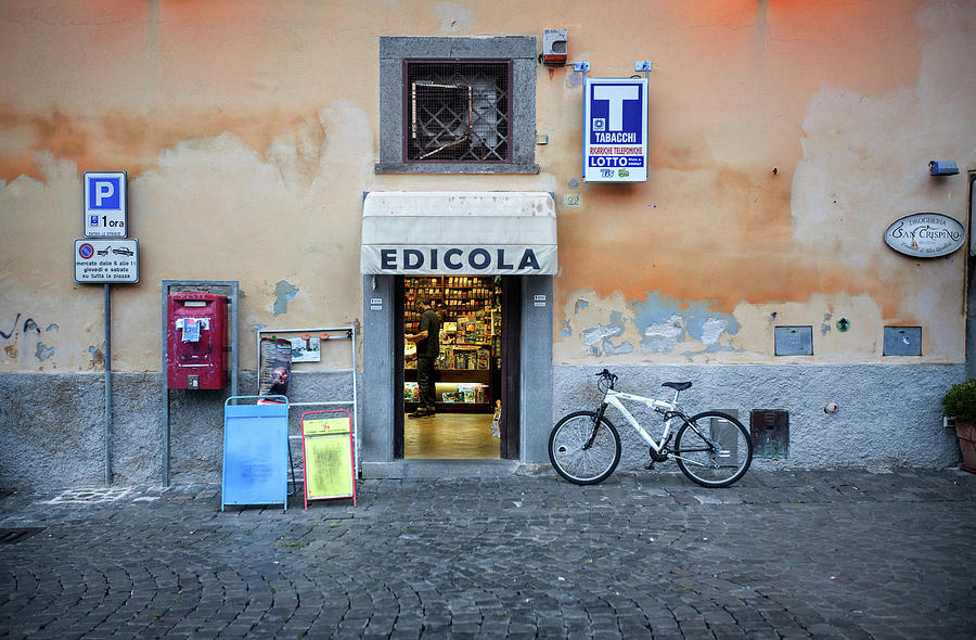 Storefront in Rome Photograph by Al Hurley