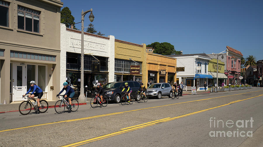 Stores and Restaurants on Bridgeway Sausalito California DSC6033 Photograph by San Francisco