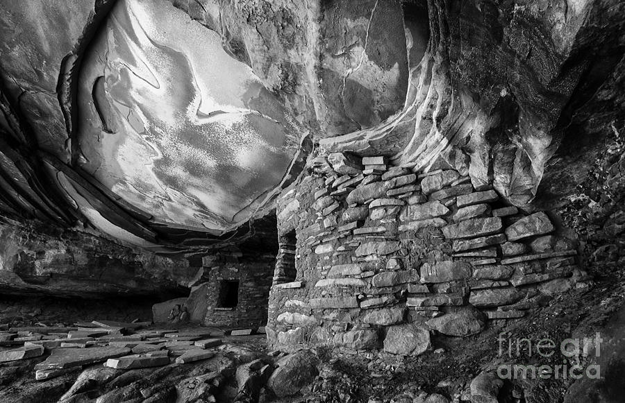 Black And White Photograph - Stories In Stone by Bob Christopher