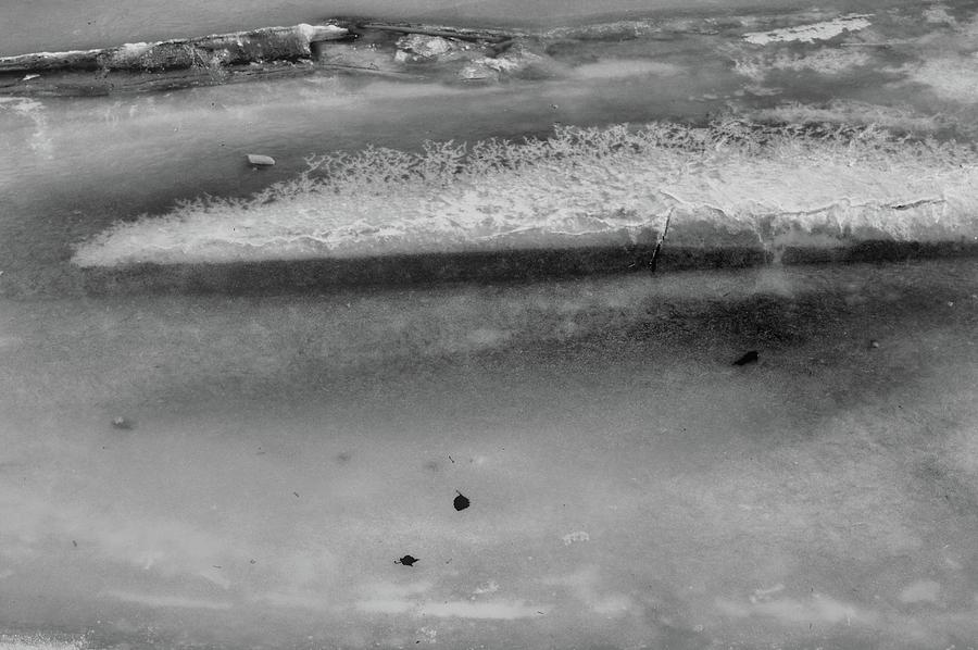 Stories In The Ice BW  Photograph by Lyle Crump