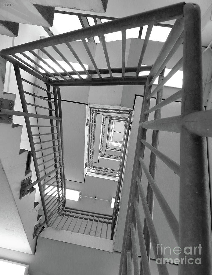 Stories of Stairs Digital Art by Phil Perkins