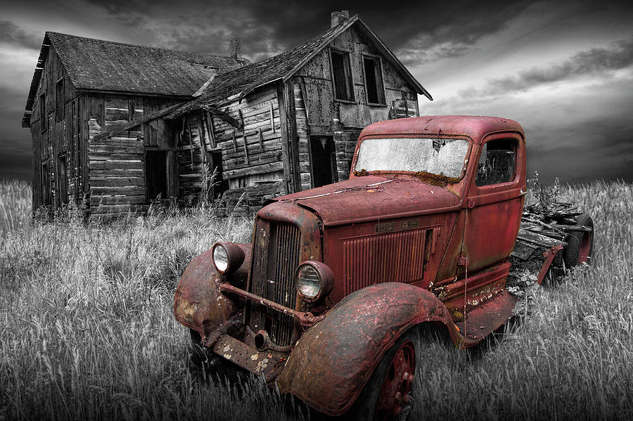 Stories to be Told with selective Red Color Photograph by Randall Nyhof