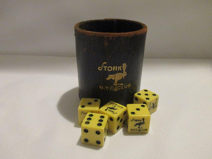 Stork Club dice cup Photograph by Carol Faga - Fine Art America