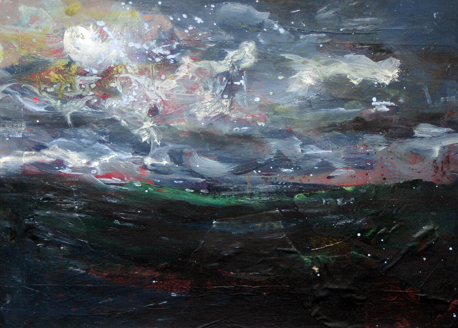 Storm approaching Banchory Painting by Tom Smith