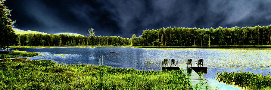 Storm Approaching the Pond Photograph by David Patterson