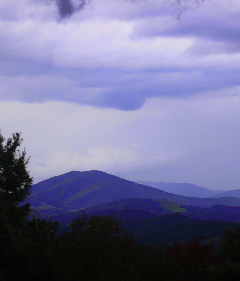 Nature Photograph - Storm at Lewis Fork Overlook 2014a by Cathy Lindsey