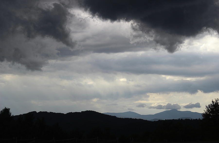 Nature Photograph - Storm at Lewis Fork Overlook 2014b by Cathy Lindsey