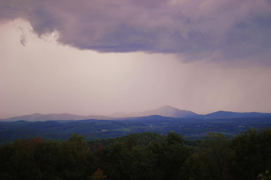 Nature Photograph - Storm at Lewis Fork Overlook by Cathy Lindsey