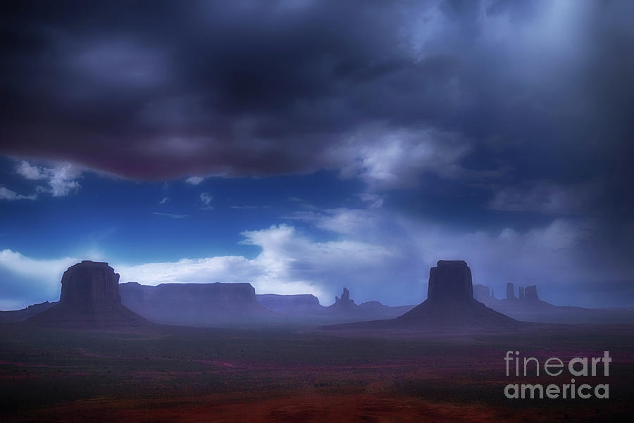 Storm at Monument Valley Photograph by Priscilla Burgers