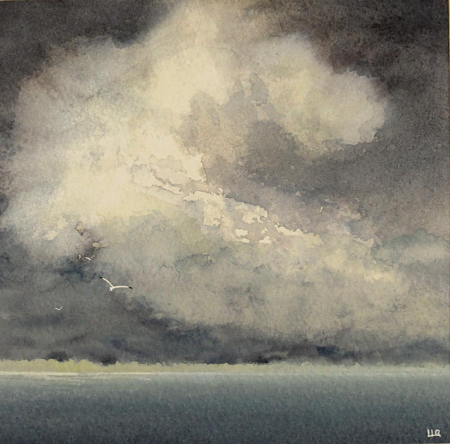 Storm at sea Painting by Lisa Le Quelenec - Fine Art America