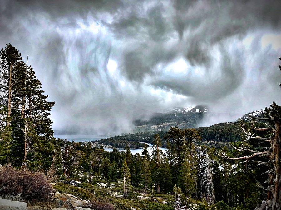 Storm at Silver Lake Photograph by Steph Gabler