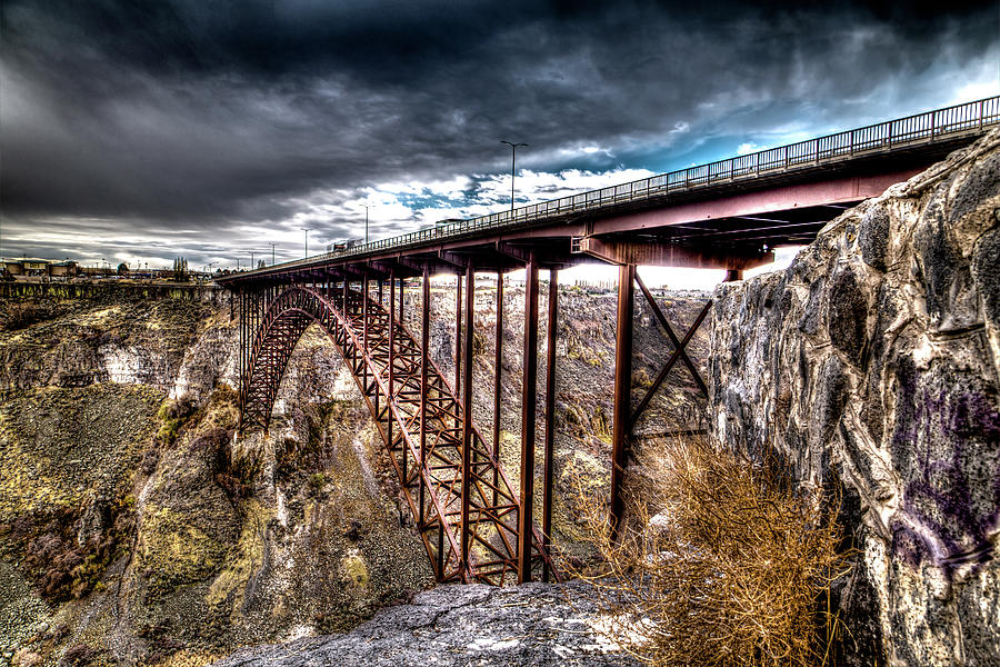 Storm at the Perrine Bridge  Photograph by Bryan Moore