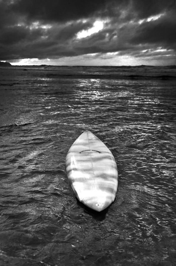 Surf Photograph - Storm Board by Sean Davey