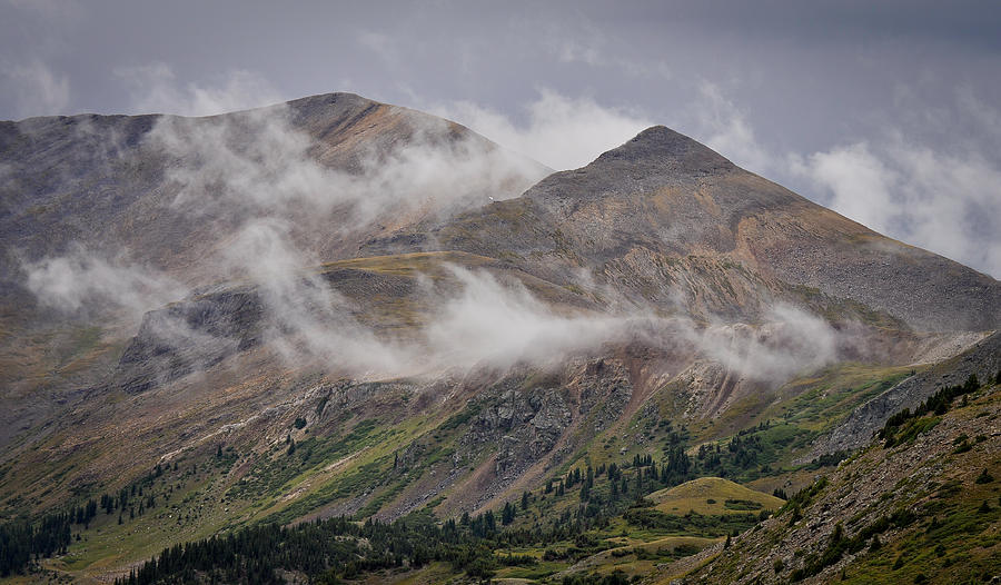 Mountain Photograph - Storm Break Peaks by Kevin Munro