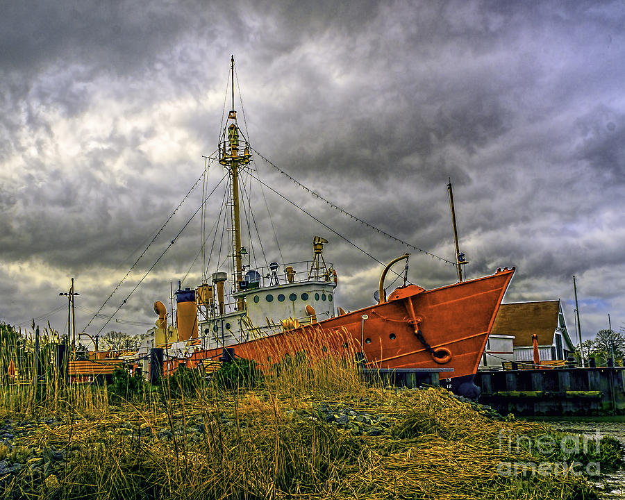 Storm Brewing at the Lightship Photograph by Nick Zelinsky Jr