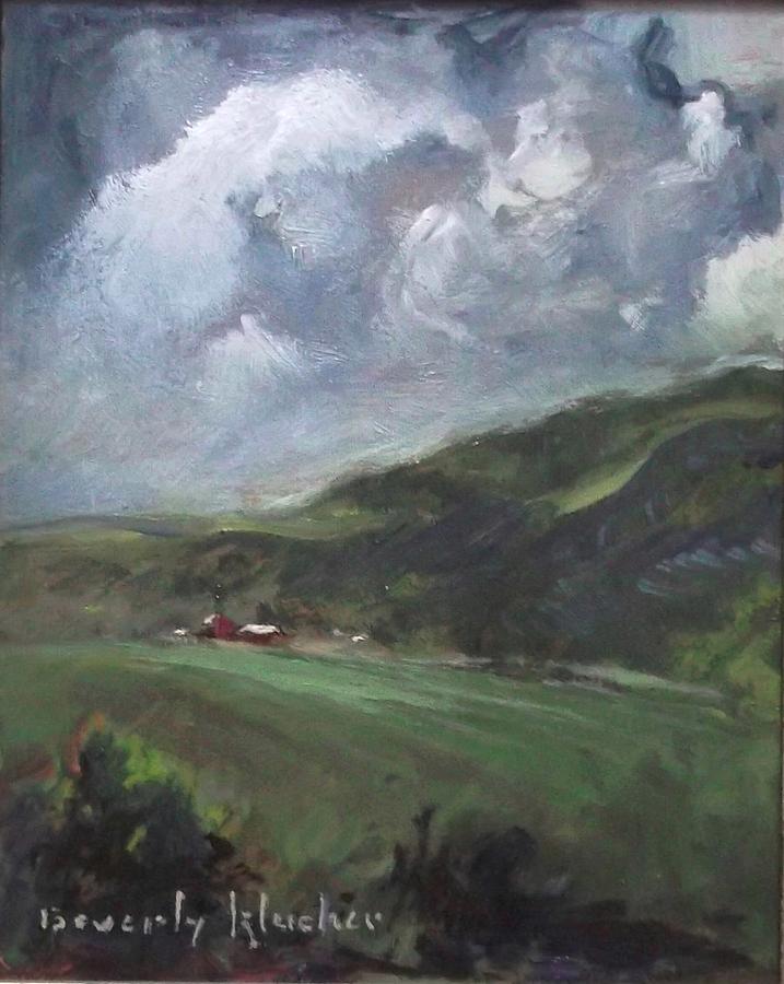 Mountain Painting - Storm Brewing by Beverly Klucher