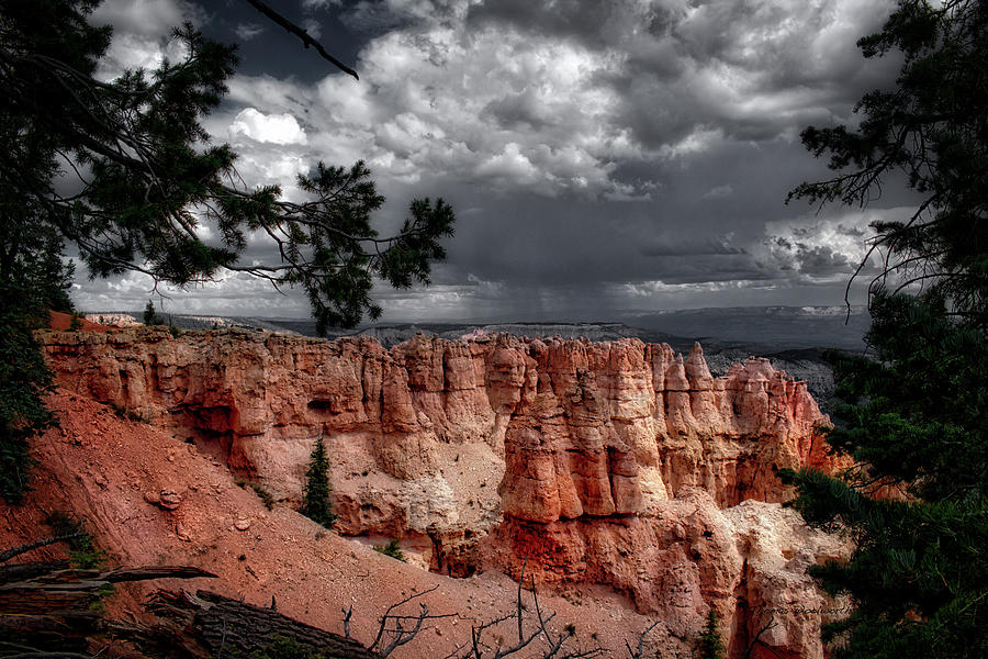 Storm Cell Bryce Point Bryce Canyon Utah SC Photograph by Thomas Woolworth