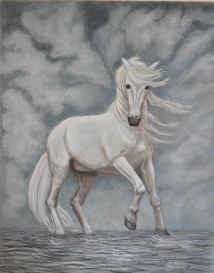 Animal Mixed Media - Storm Cloud by Lorraine Foster