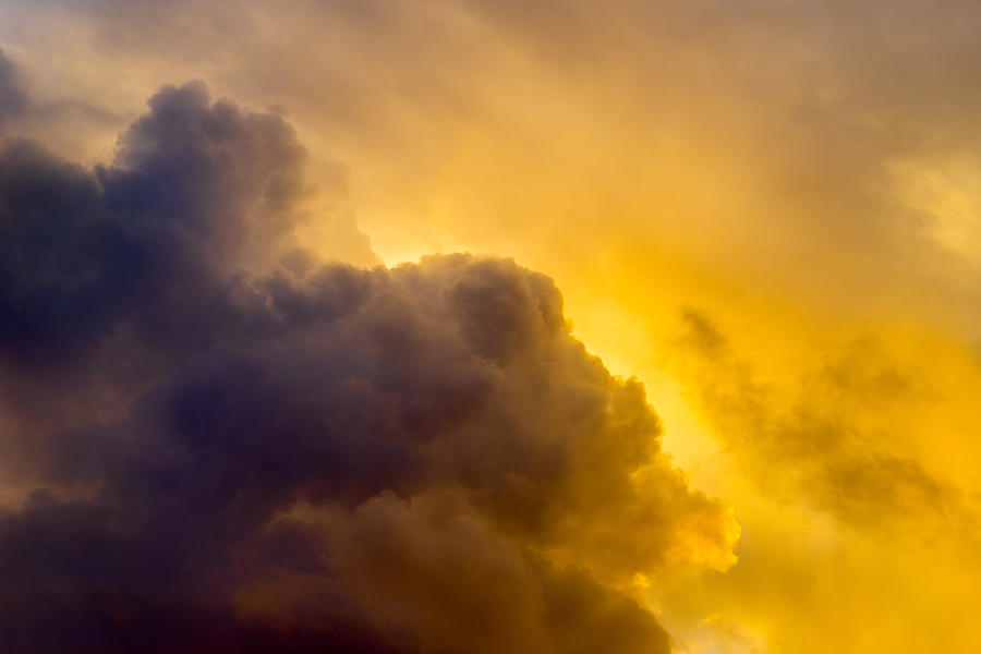 Storm Cloud Sunset Photograph by Derek Dean