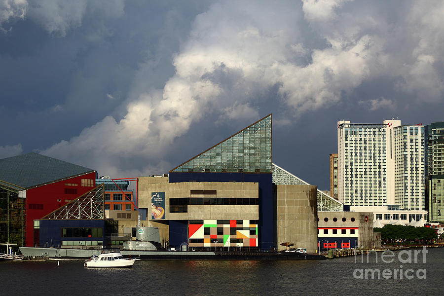Storm Clouds Above the National Aquarium Baltimore Photograph by James Brunker