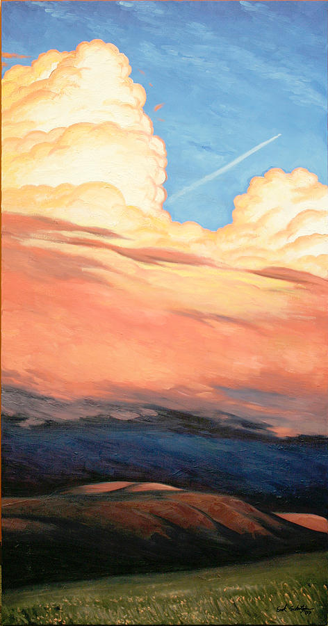 Storm Clouds and Sunsets Painting by Erik Schutzman