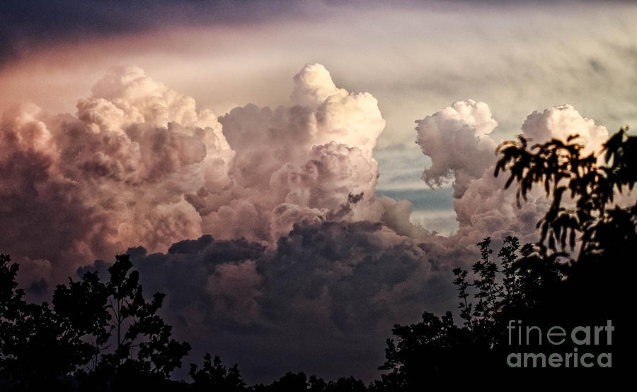 Storm Clouds At Sunset Photograph by Paul Mashburn