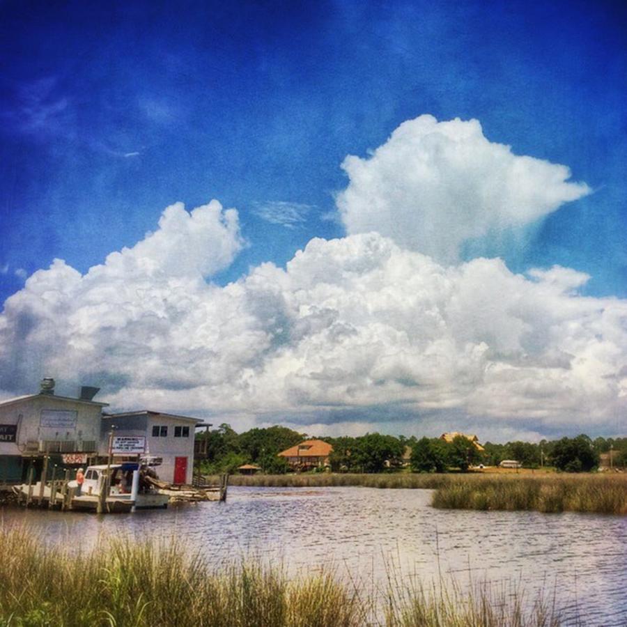 Clouds Photograph - Storm Clouds Building #oldfortbayou by Joan McCool