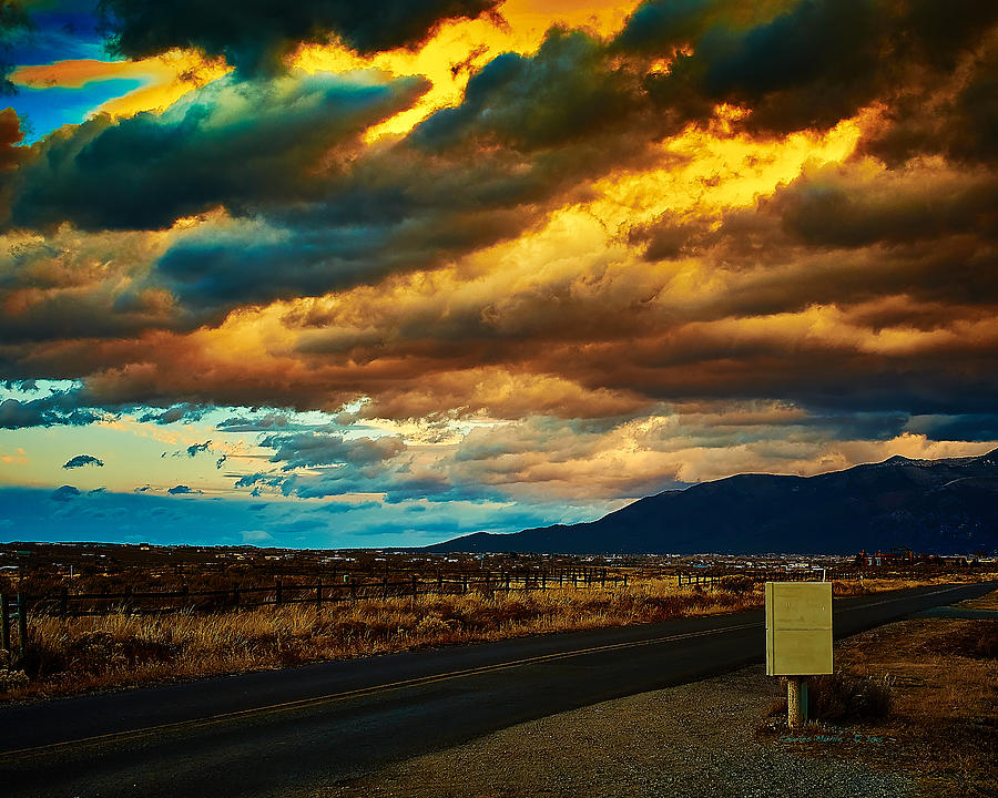 Sunset Photograph - Storm Clouds by Charles Muhle