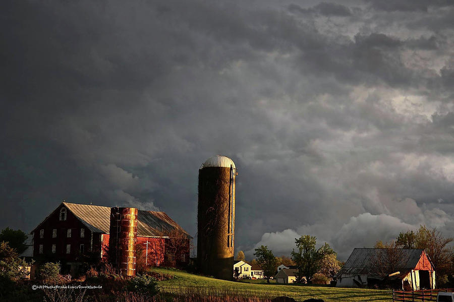 Farm Photograph - Storm clouds by Donna Quante