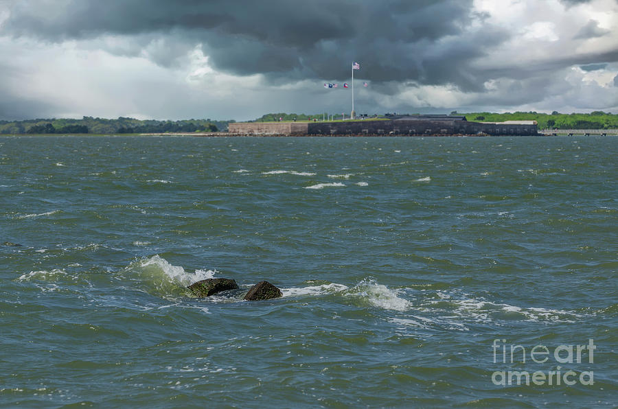 Storm Clouds Over Fort Sumter Photograph
