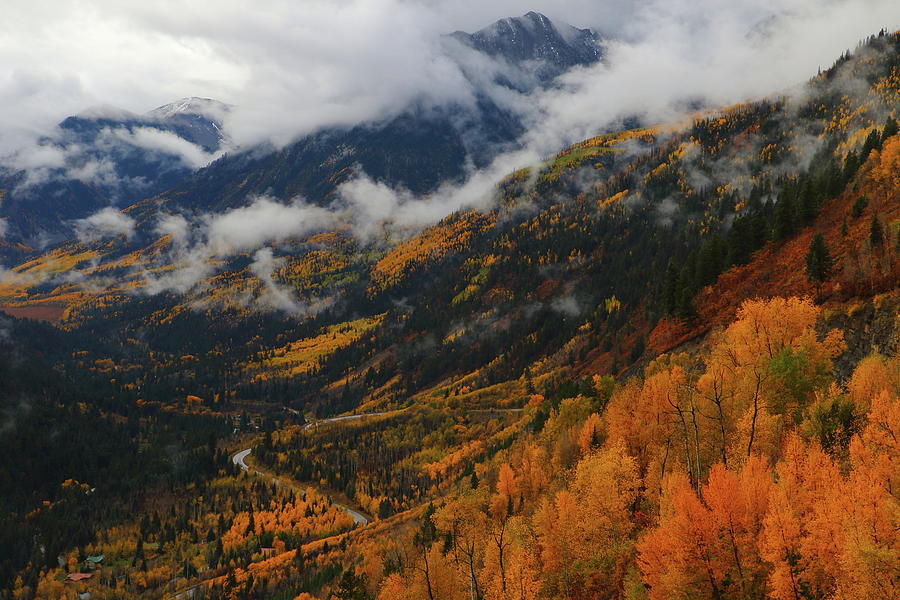 Storm clouds over McClure pass during autumn Photograph by Jetson Nguyen
