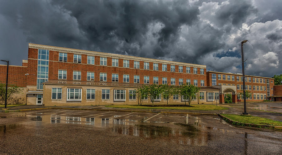 Storm Clouds Over Milton High School Photograph by Brian MacLean