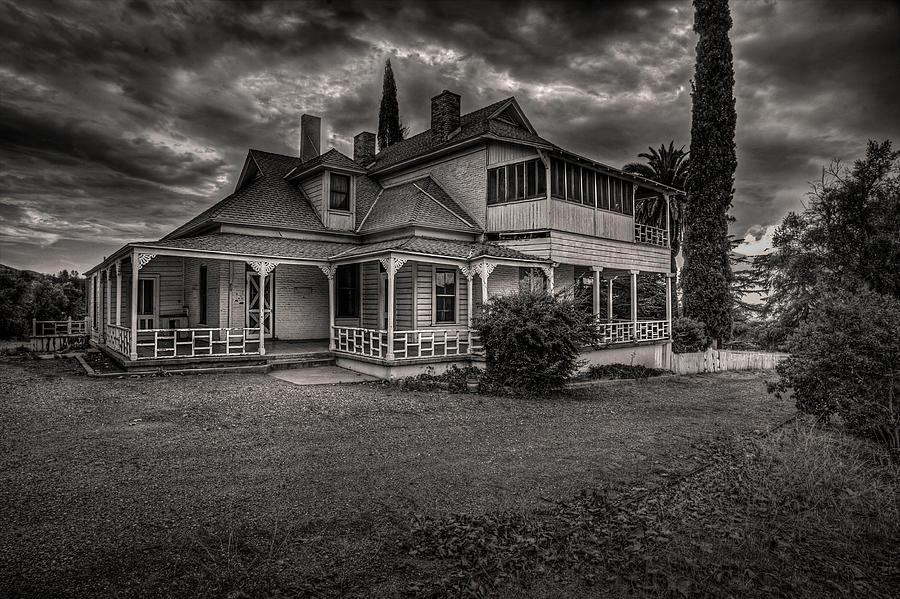 Storm Clouds over Old House Photograph by Rick Strobaugh