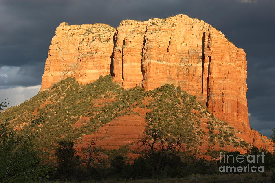 Storm Clouds over Sedona Photograph by Carol Groenen