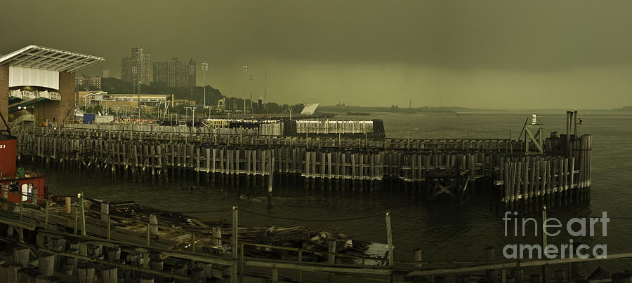 Storm Clouds over Staten Island Photograph by David Bishop