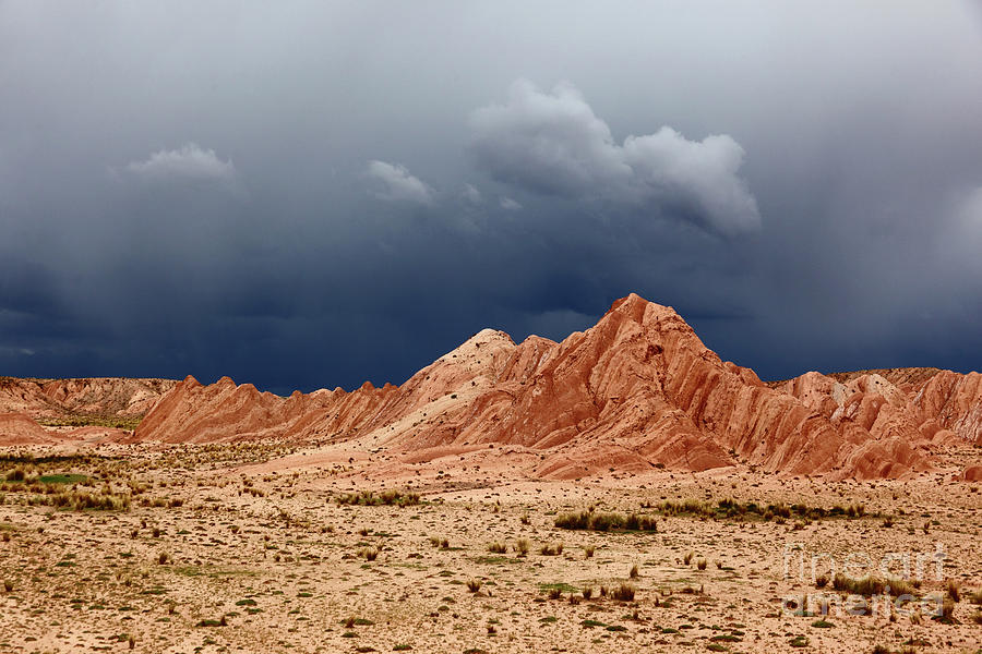 Storm Clouds over the Desert Photograph by James Brunker