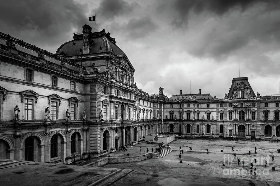 Storm Clouds Over the Louvre, Paris Photograph by Liesl Walsh