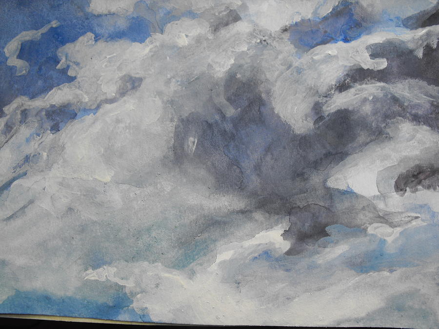 Storm Clouds Painting by Sharon Wensel