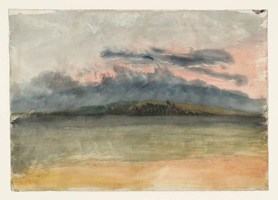 Storm Clouds Sunset with a Pink Sky Painting by Joseph Mallord