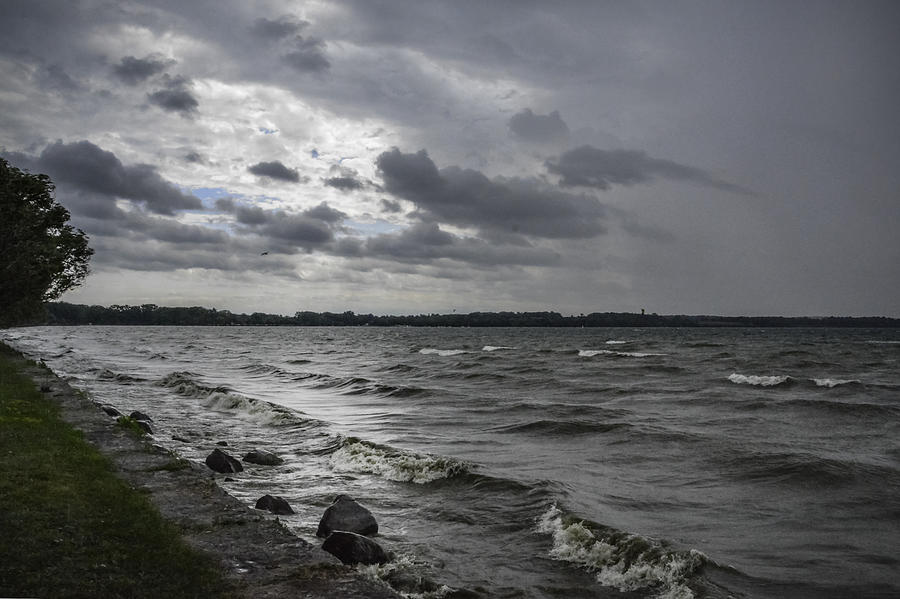 Storm Coming on Lake Seneca Photograph by Judy Hall-Folde
