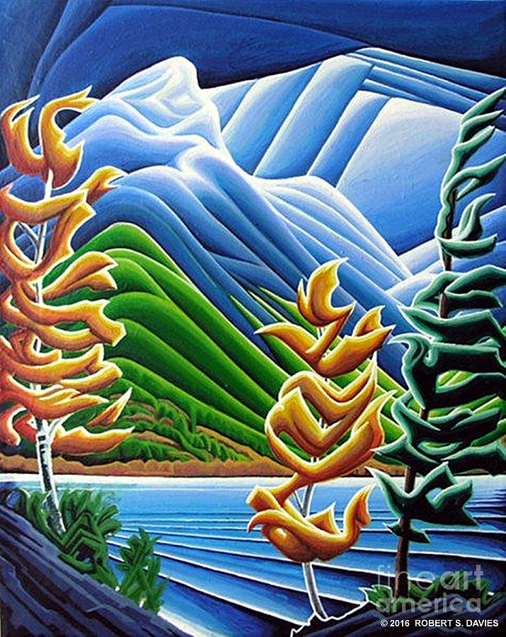 Storm front North of Revelstoke Painting by Robert Davies Fine Art